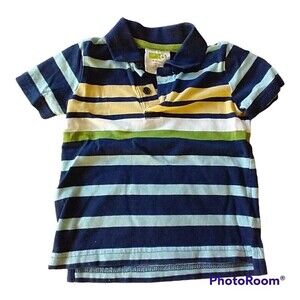 12-18m Crazy 8 Short Sleeve Stripe Polo Shirt
